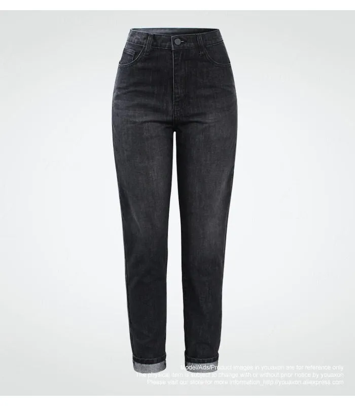 1886 Youaxon 100% Cotton Vintage High Waist Mom Jeans/Boyfriend