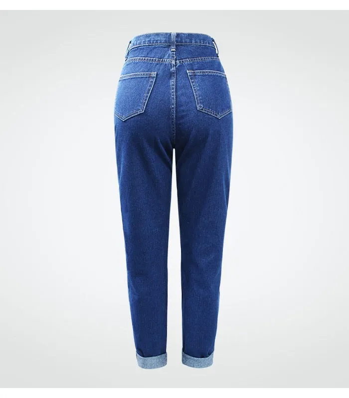 1886 Youaxon 100% Cotton Vintage High Waist Mom Jeans/Boyfriend