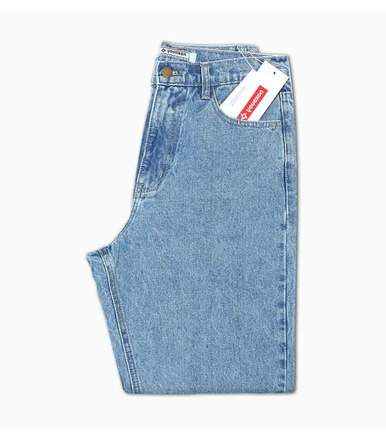 1886 Youaxon 100% Cotton Vintage High Waist Mom Jeans/Boyfriend