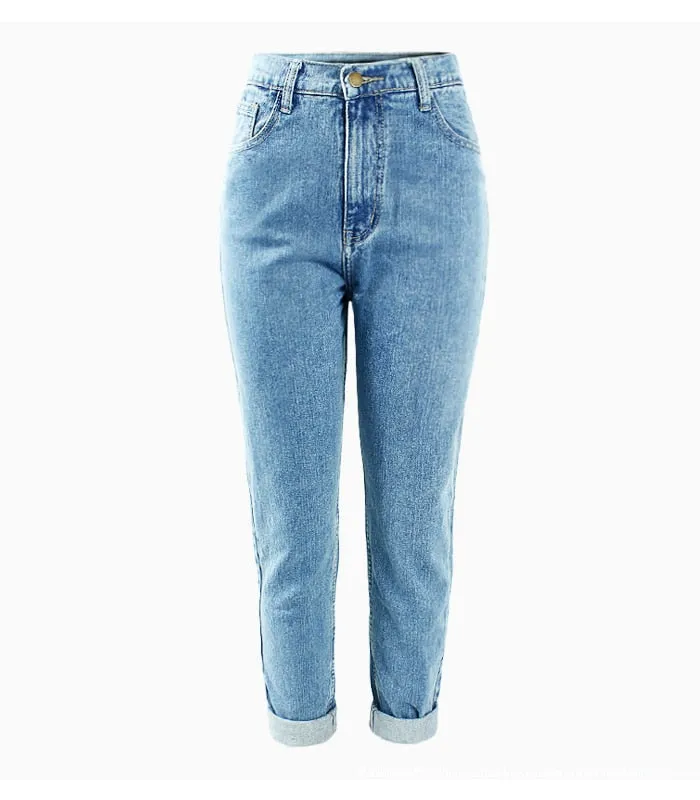1886 Youaxon 100% Cotton Vintage High Waist Mom Jeans/Boyfriend