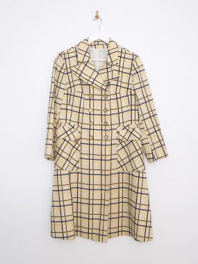 60s vintage trench coat classic double breasted with pockets