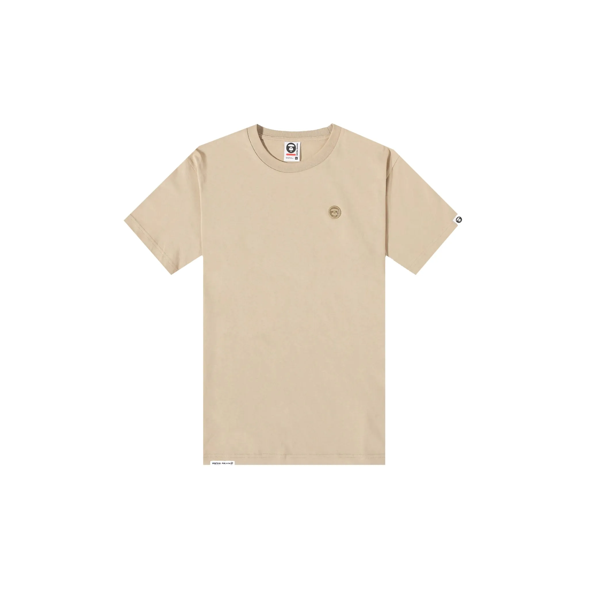 AAPE Moonface Embroidered Tee Khaki