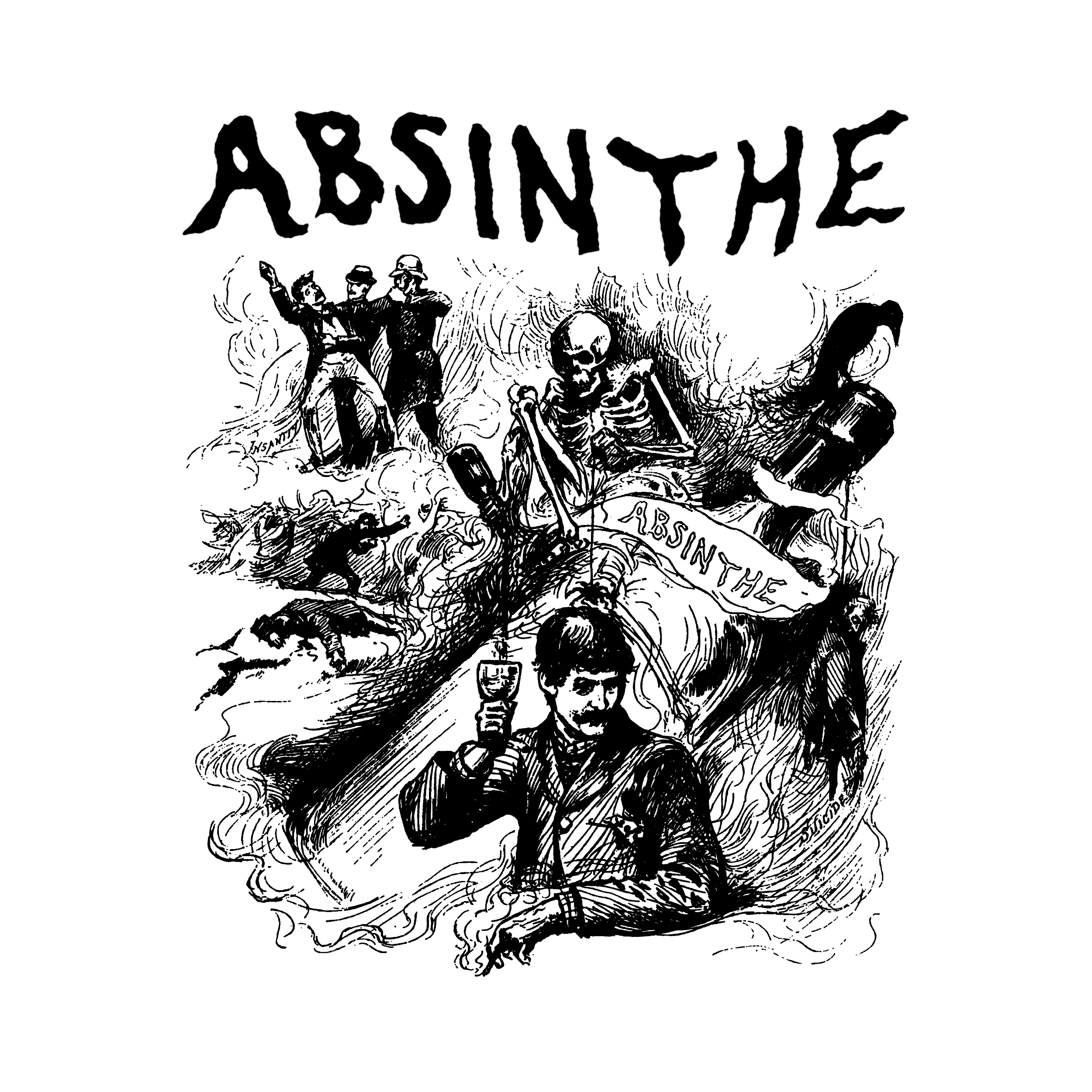 Absinthe Madness Slim Fit Tee