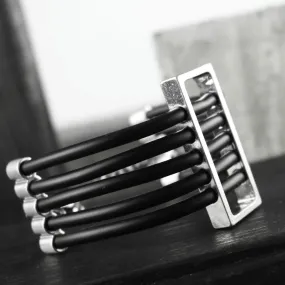 Alaya Open Square Bracelet Silver Plating