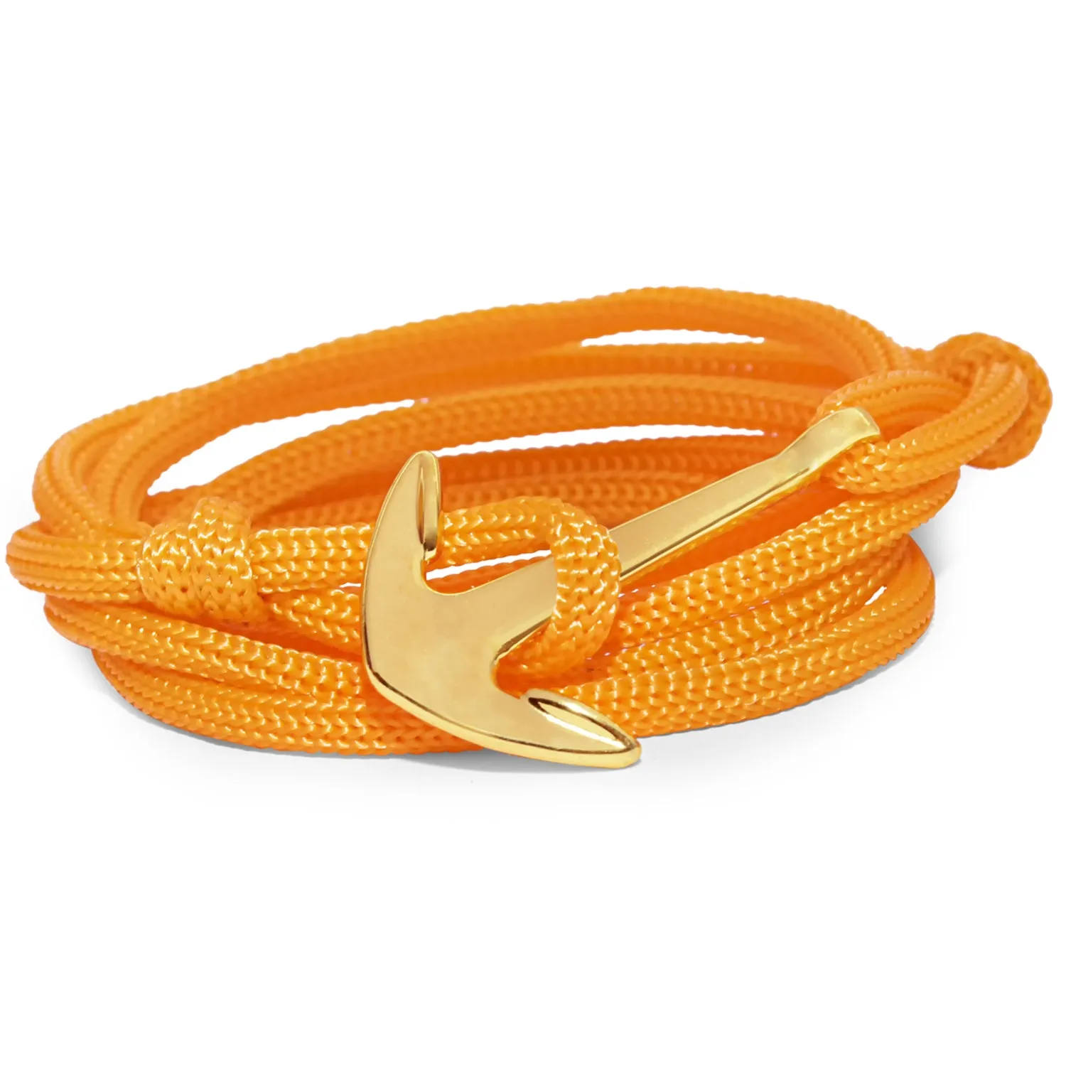 Anchor In Loop Rhodium Plated Adjustable Blue Rope Style Unisex Bracelet