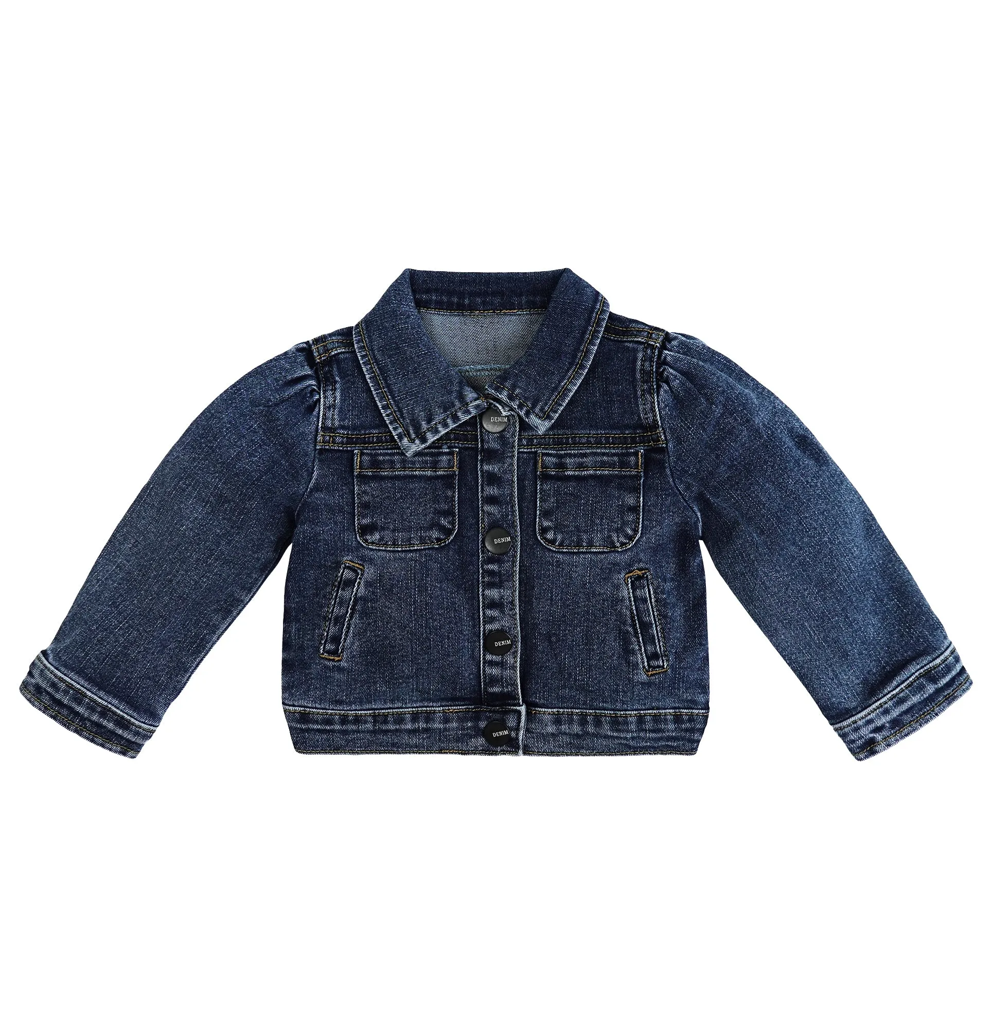 Baby Denim Jacket,Little Toddler Kids Simple Design Stretch Jean Coat
