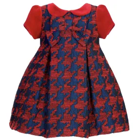 BALLOON CHIC - Tweed Dress & Hairband - Red