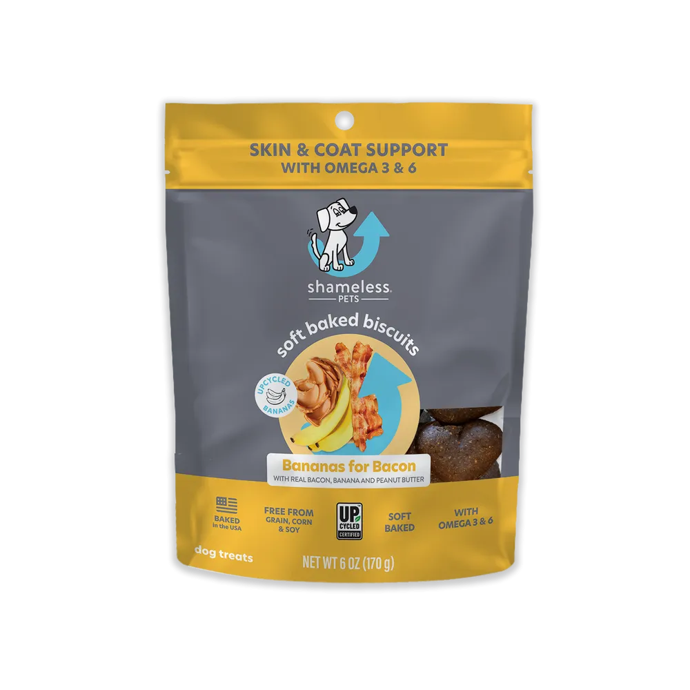 Bananas for Bacon Soft Baked Dog Treat