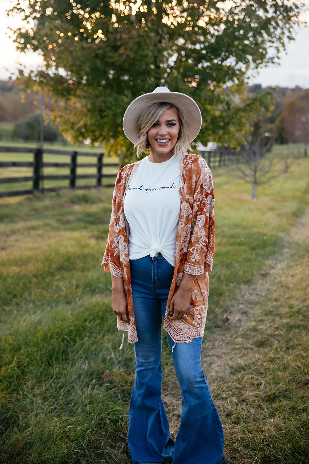 Beautiful Soul Long Sleeved Embroidery Tee