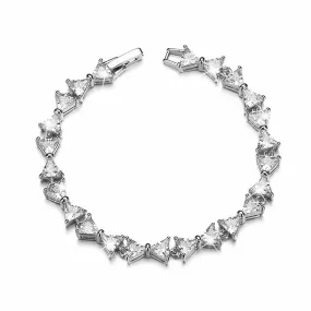 Belle The Beauty CZ Ribbon Bracelet