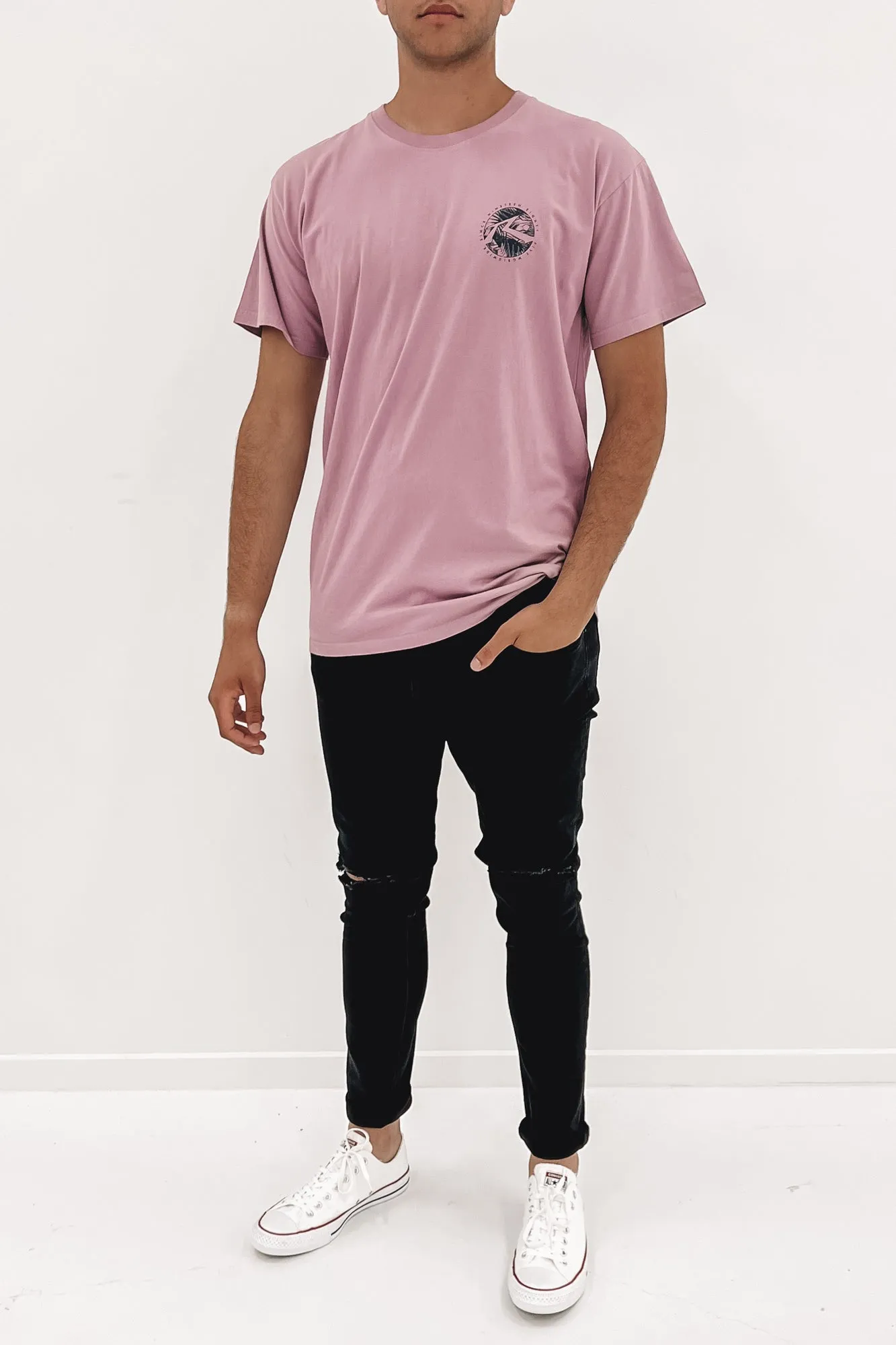 Bottle Flip Short Sleeve Tee Elderberry