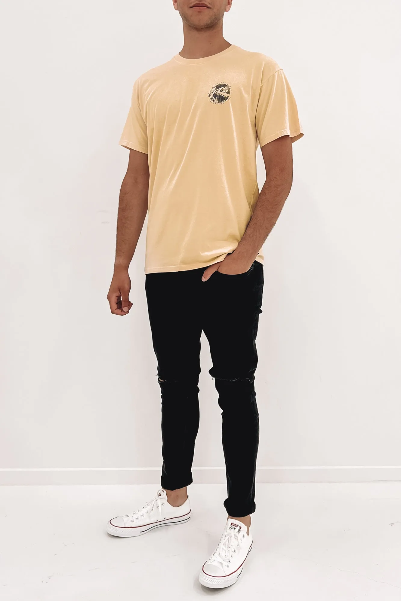 Bottle Flip Short Sleeve Tee Oatmeal