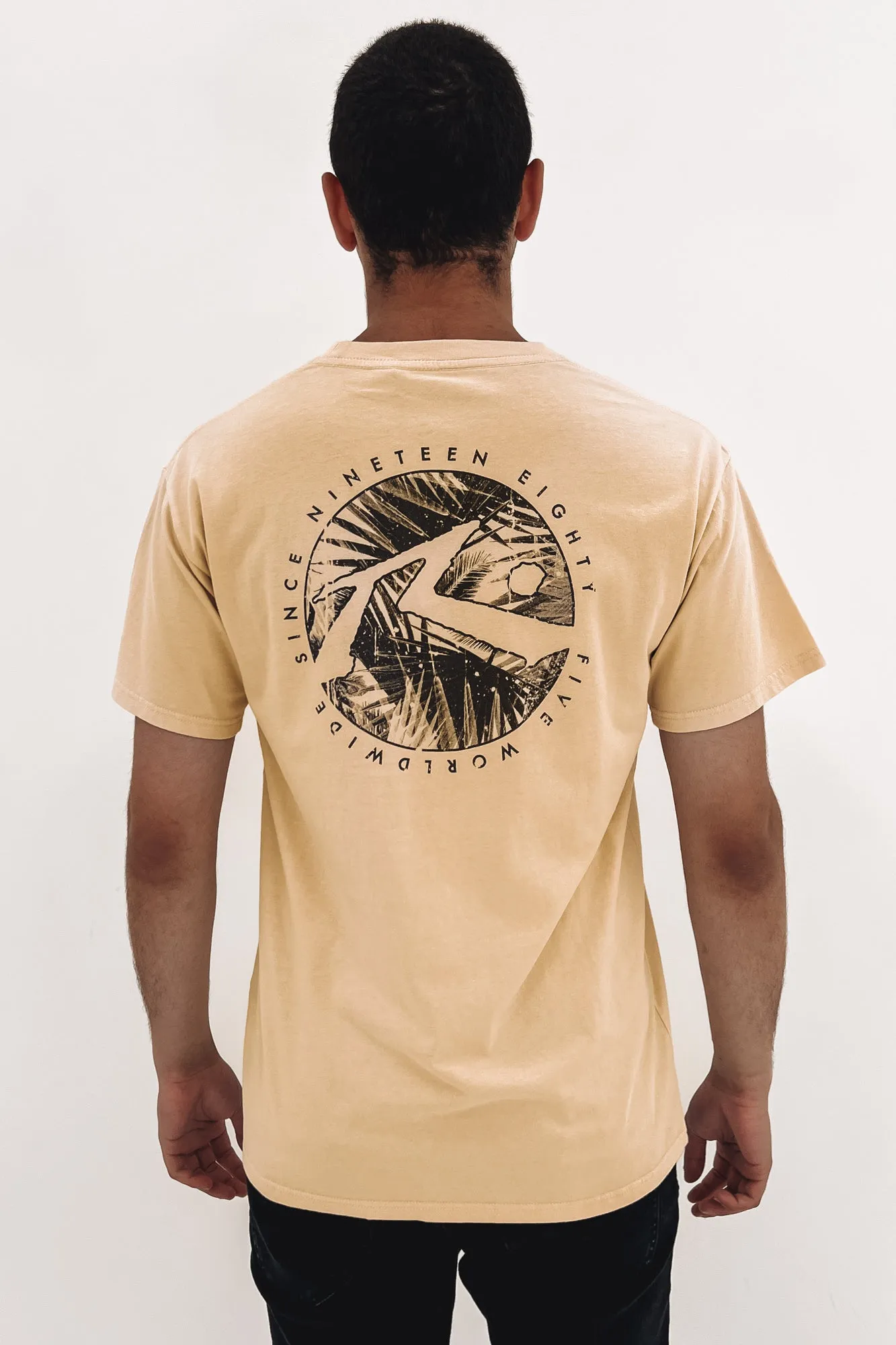 Bottle Flip Short Sleeve Tee Oatmeal