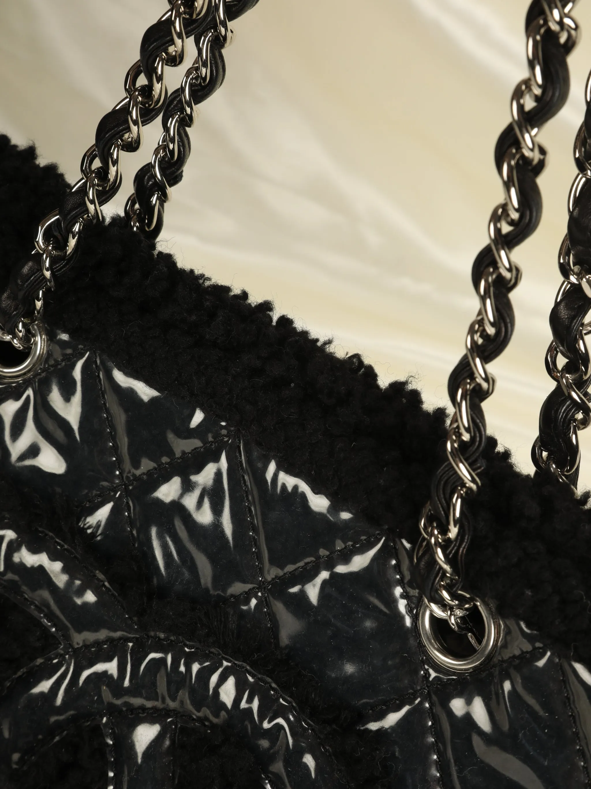 Chanel Tweed & Vinyl Tote