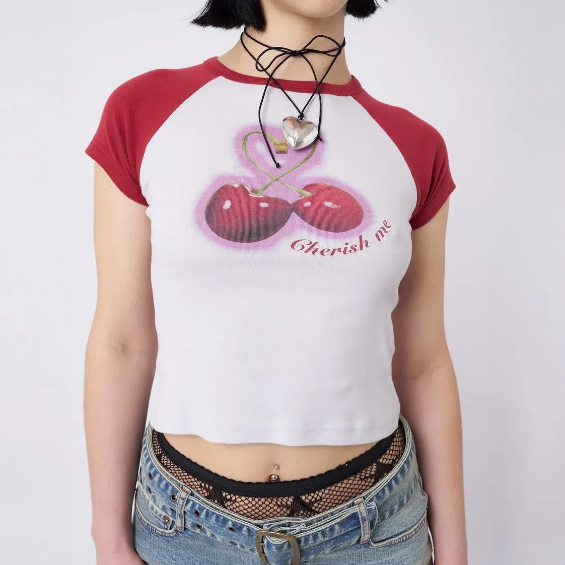 Cherry(sh) Me y2k Graphic Baby Tee