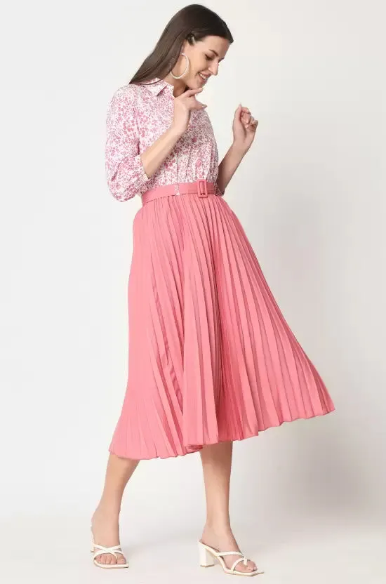 Chic Charm Collared A-line Dress