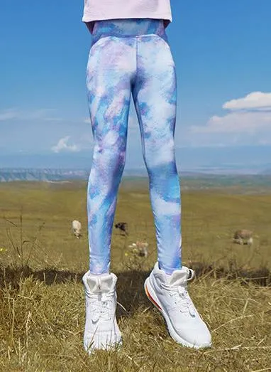 Children's Yoga Clothes Pants Quick-Drying Breathable Running Training Cycling Sports Tights