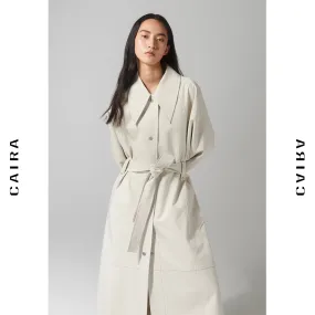 Classic white trench coat_N80744