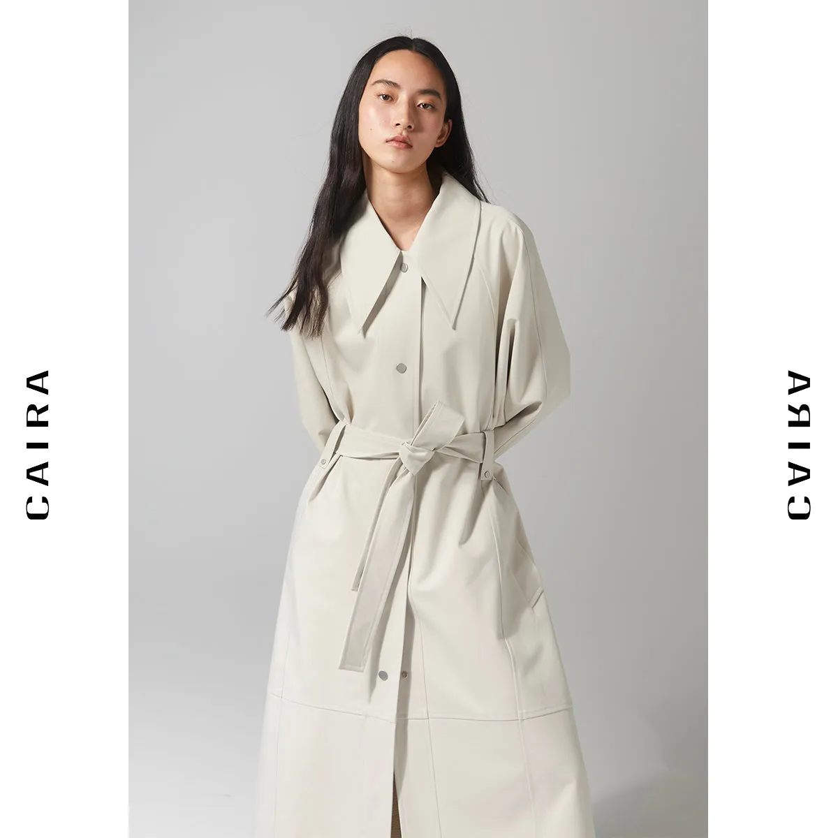 Classic white trench coat_N80744