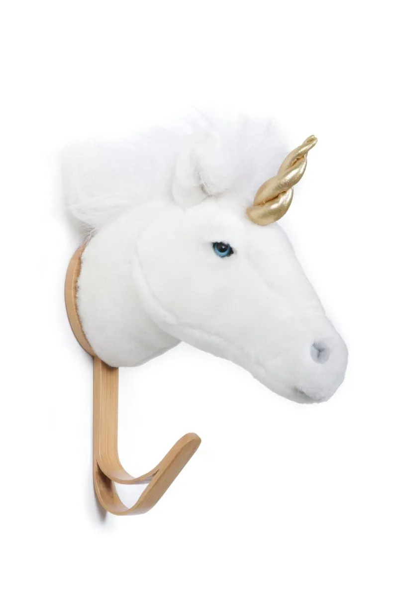 Coat Hanger, White Unicorn