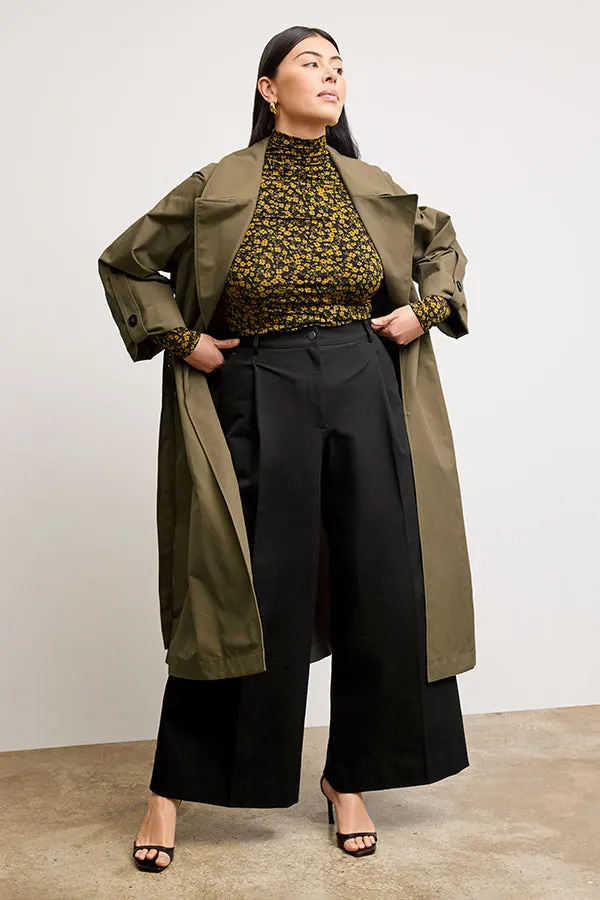 Curtis Statement Trench :: Bancha Green
