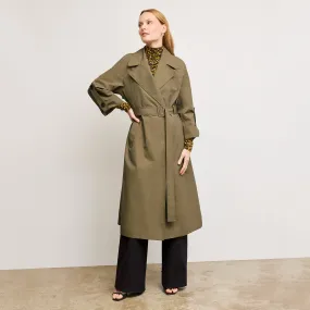Curtis Statement Trench :: Bancha Green