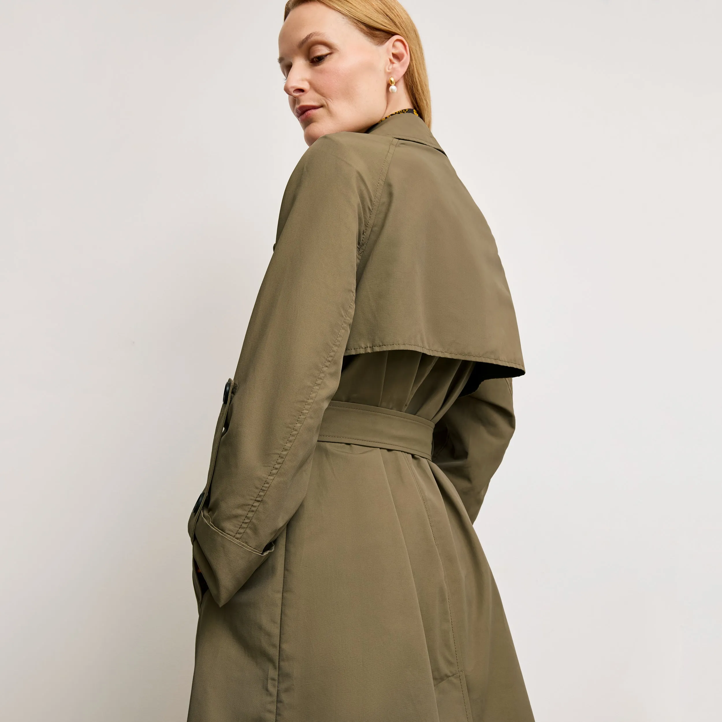 Curtis Statement Trench :: Bancha Green
