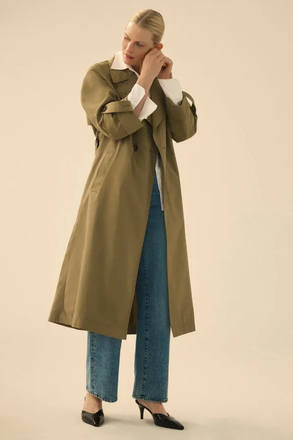 Curtis Statement Trench :: Bancha Green