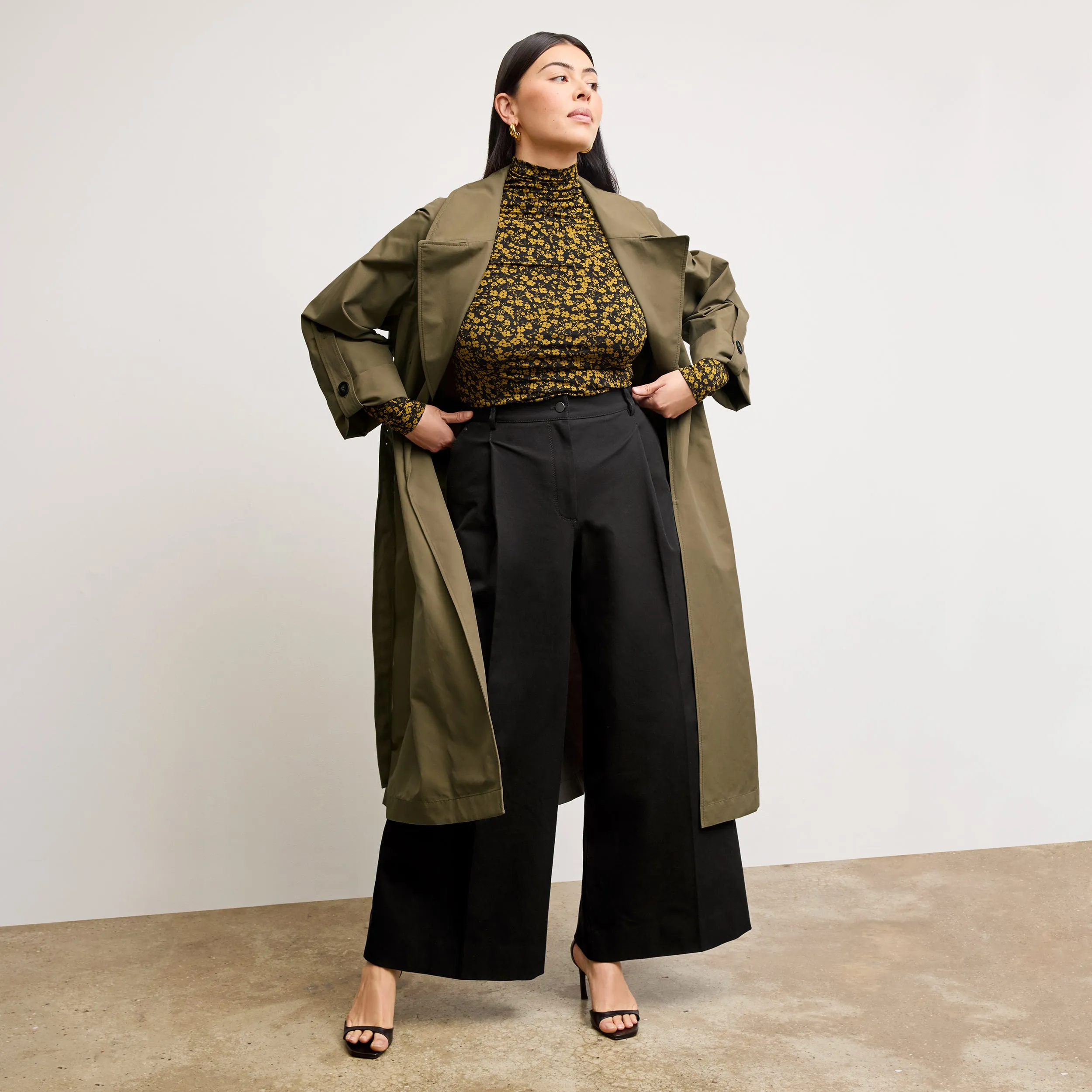Curtis Statement Trench :: Bancha Green