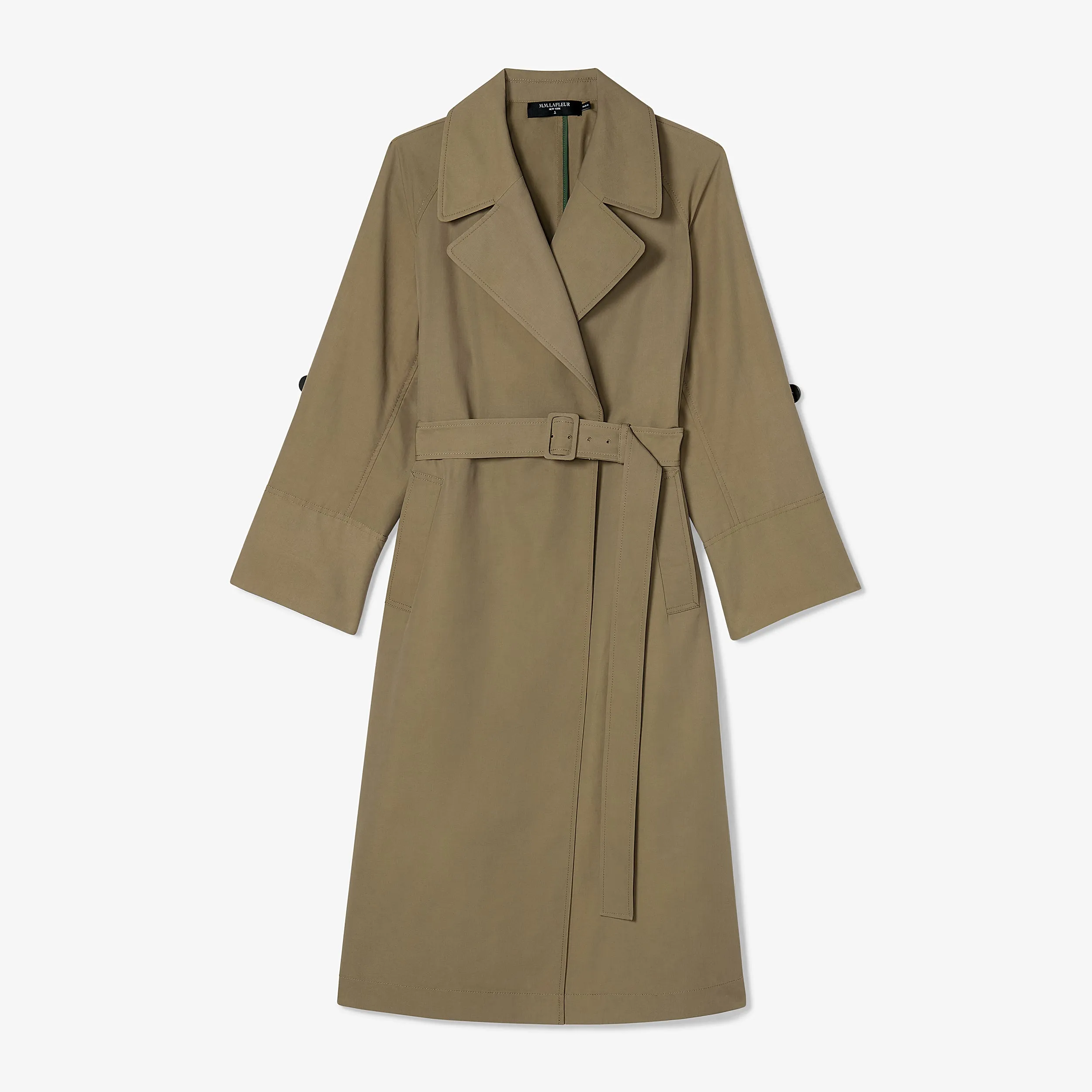 Curtis Statement Trench :: Bancha Green