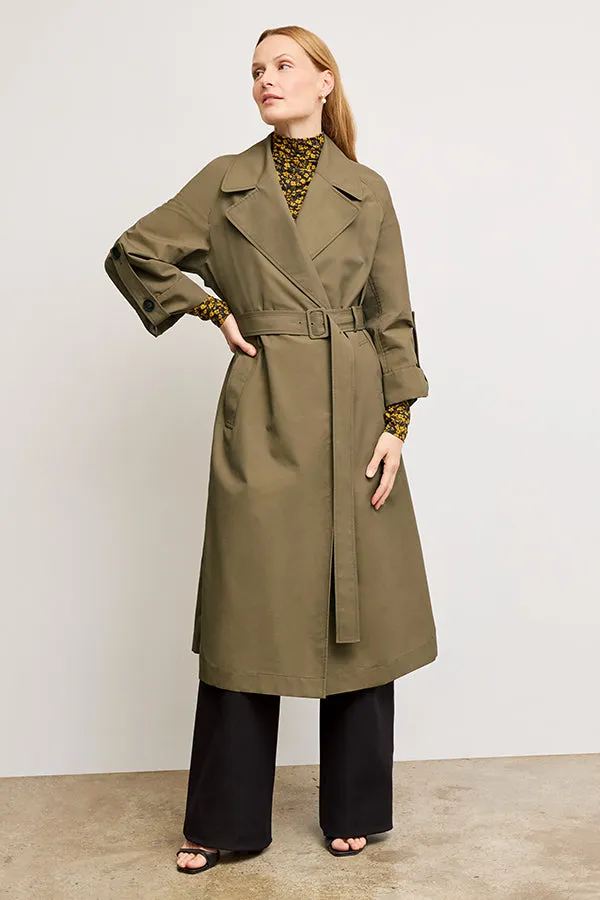 Curtis Statement Trench :: Bancha Green
