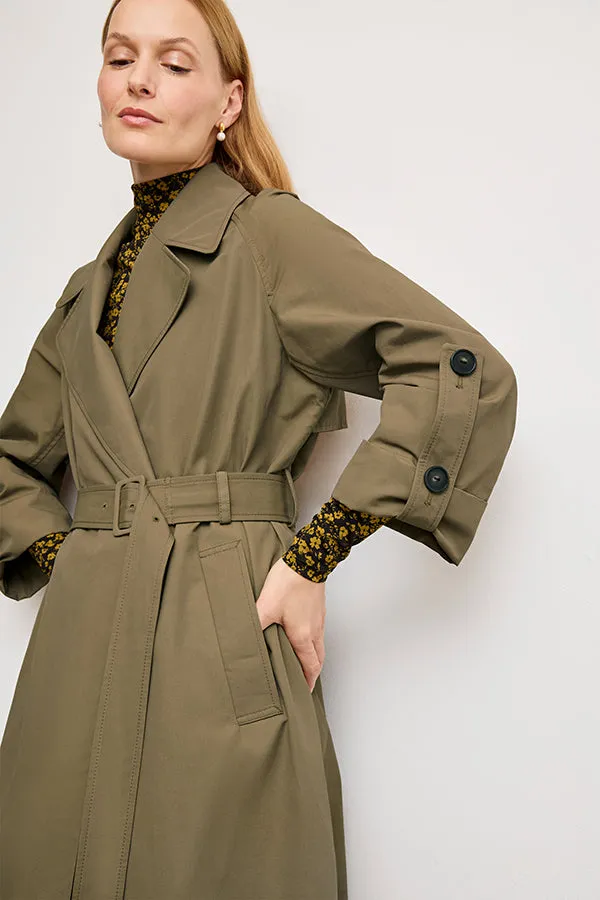 Curtis Statement Trench :: Bancha Green