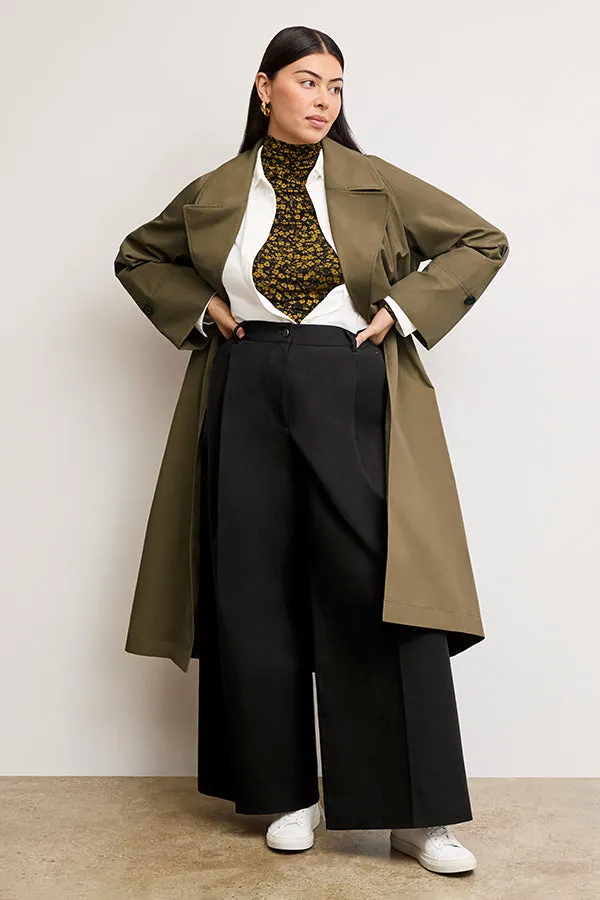 Curtis Statement Trench :: Bancha Green