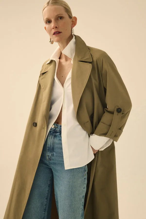 Curtis Statement Trench :: Bancha Green