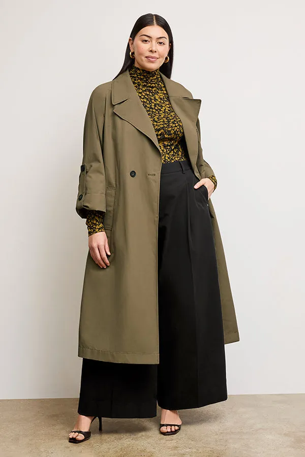 Curtis Statement Trench :: Bancha Green