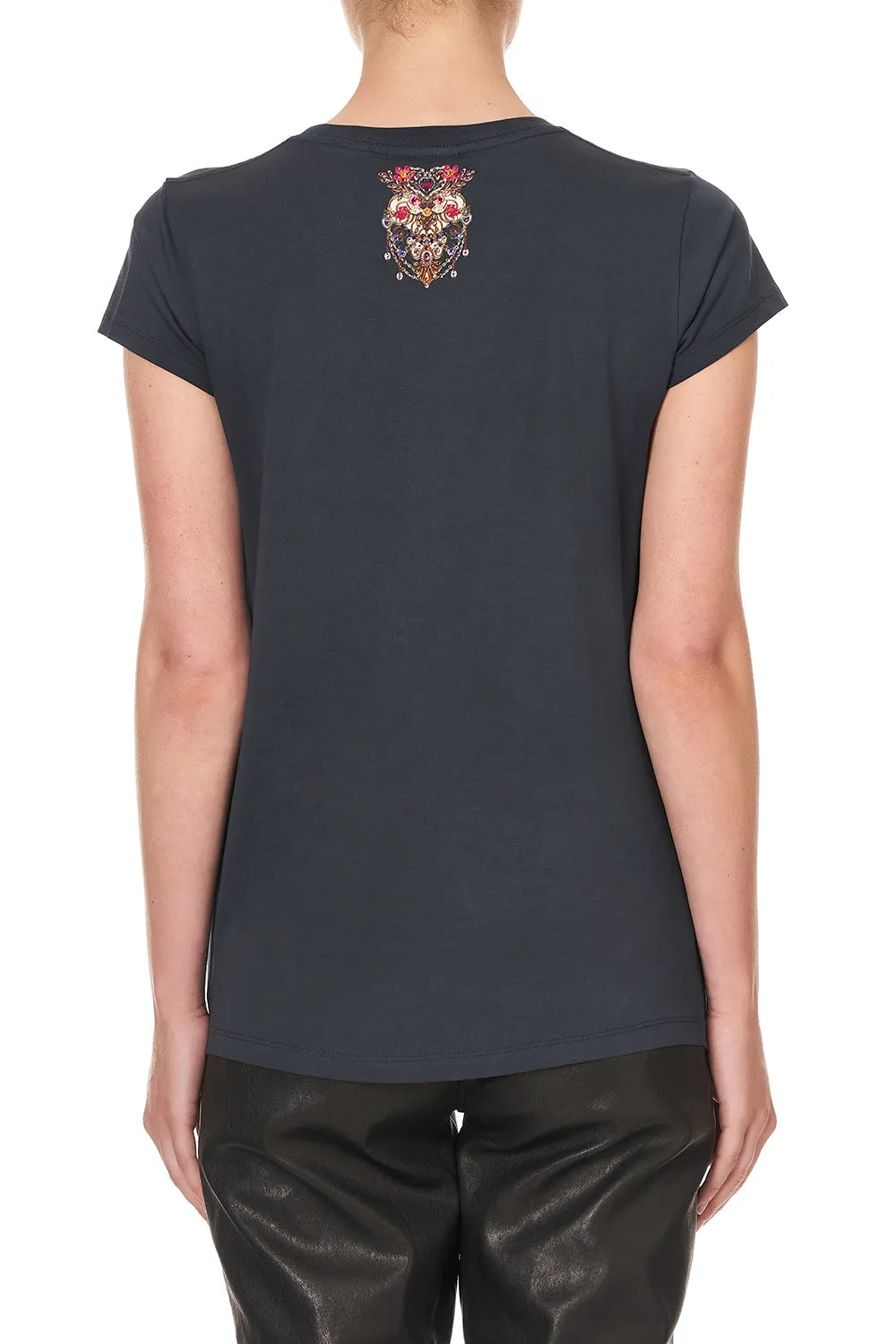 CURVED HEM FITTED TEE DRIFTING DREAMER