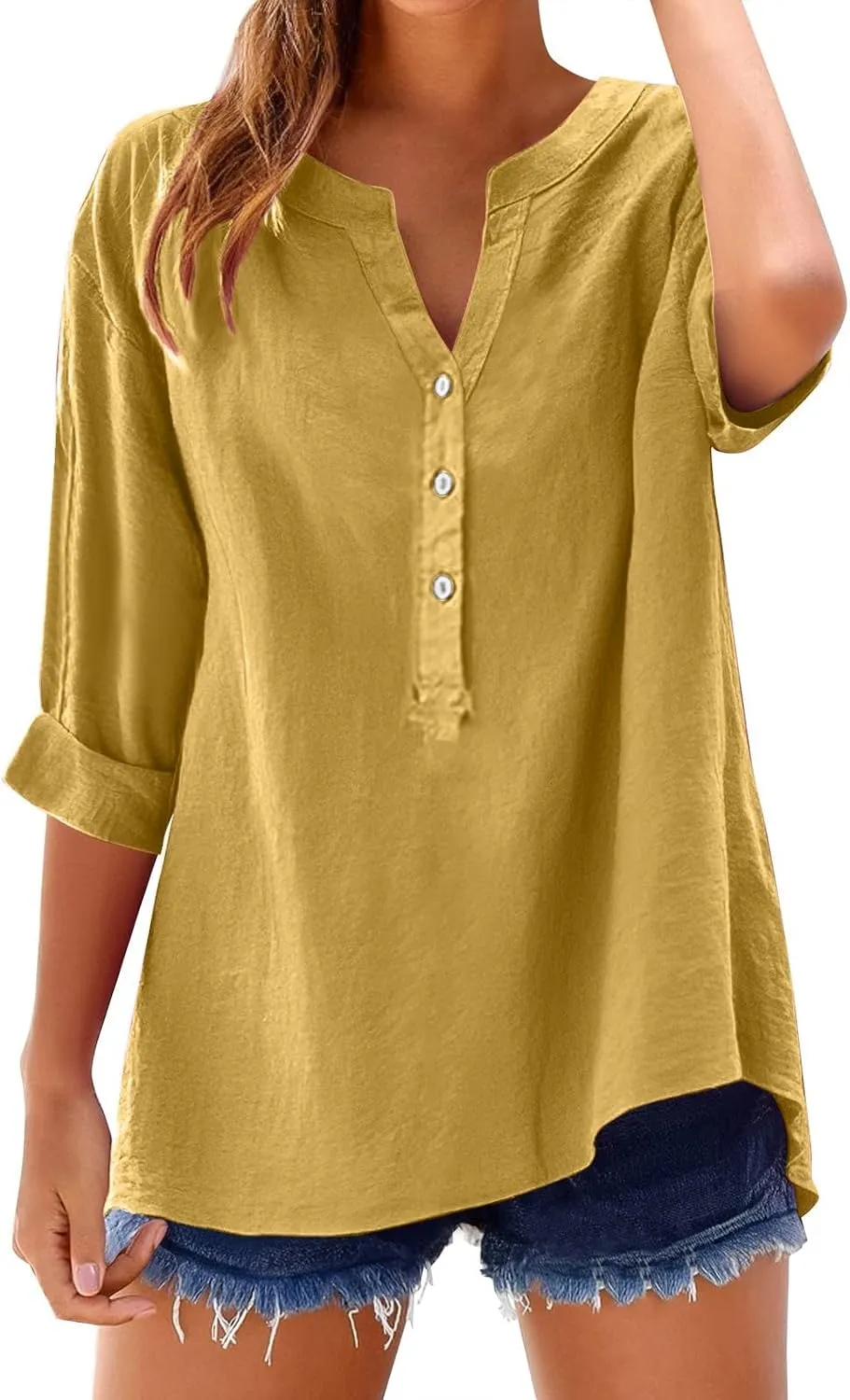 Linen Oversize Shirts Womens Button Roll Long Sleeve Tops Causal Elegant Dress Shirt Loose Chic Summer Linen Clothes
