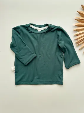 Long Sleeve T-shirt with Mittens | Baby & Toddler | Luxury Bamboo | Pine