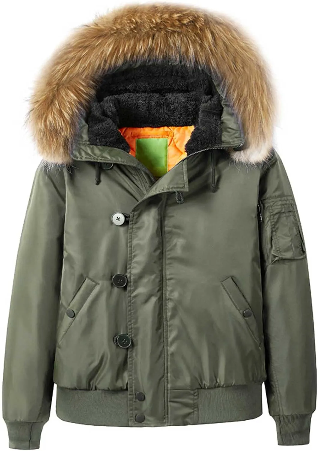 Mens Soft Lightweight Puffer Down Jackets Detachable Hood Water Resistant Winter Coat Hooded Insulated for Travel Ski