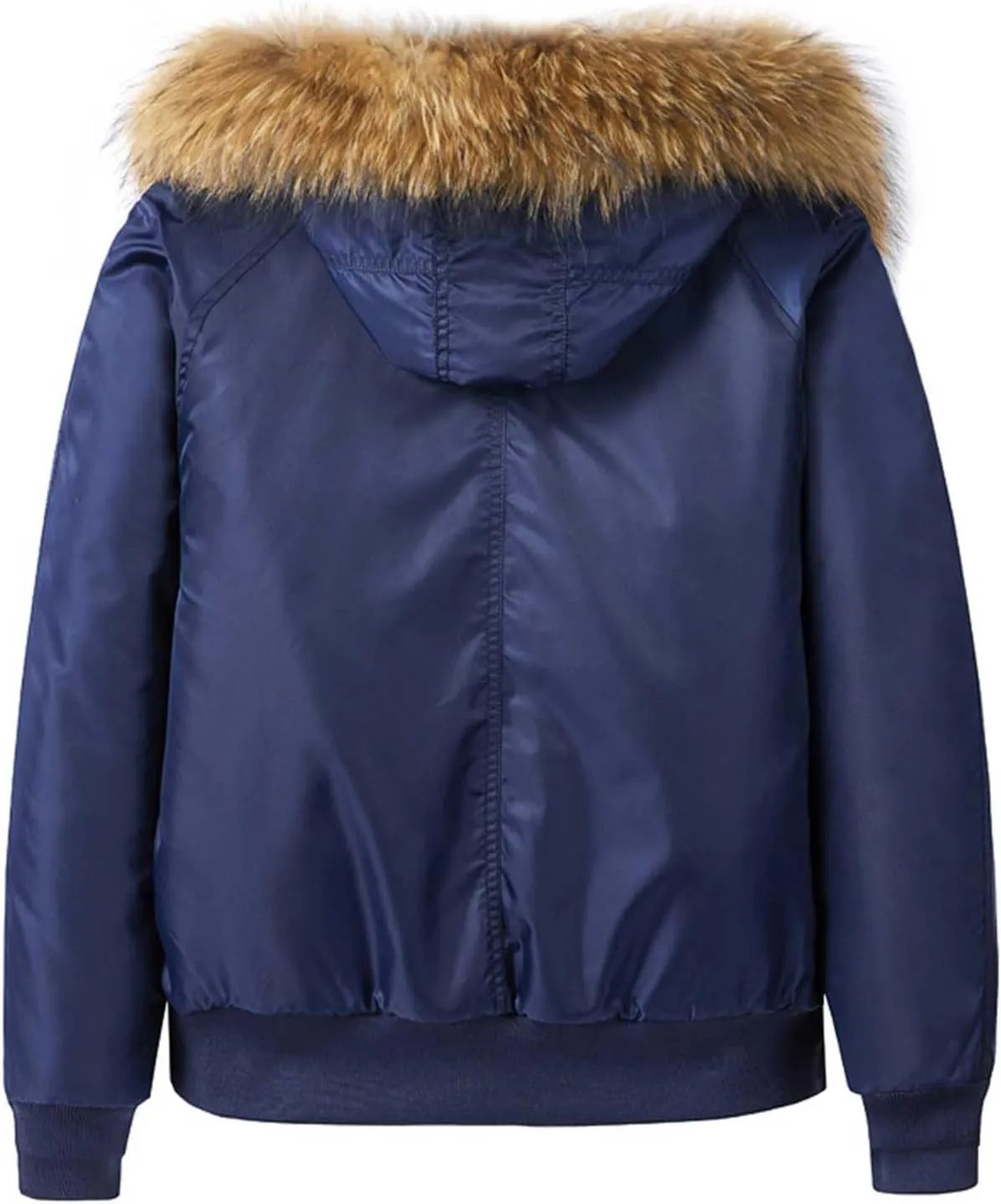 Mens Soft Lightweight Puffer Down Jackets Detachable Hood Water Resistant Winter Coat Hooded Insulated for Travel Ski