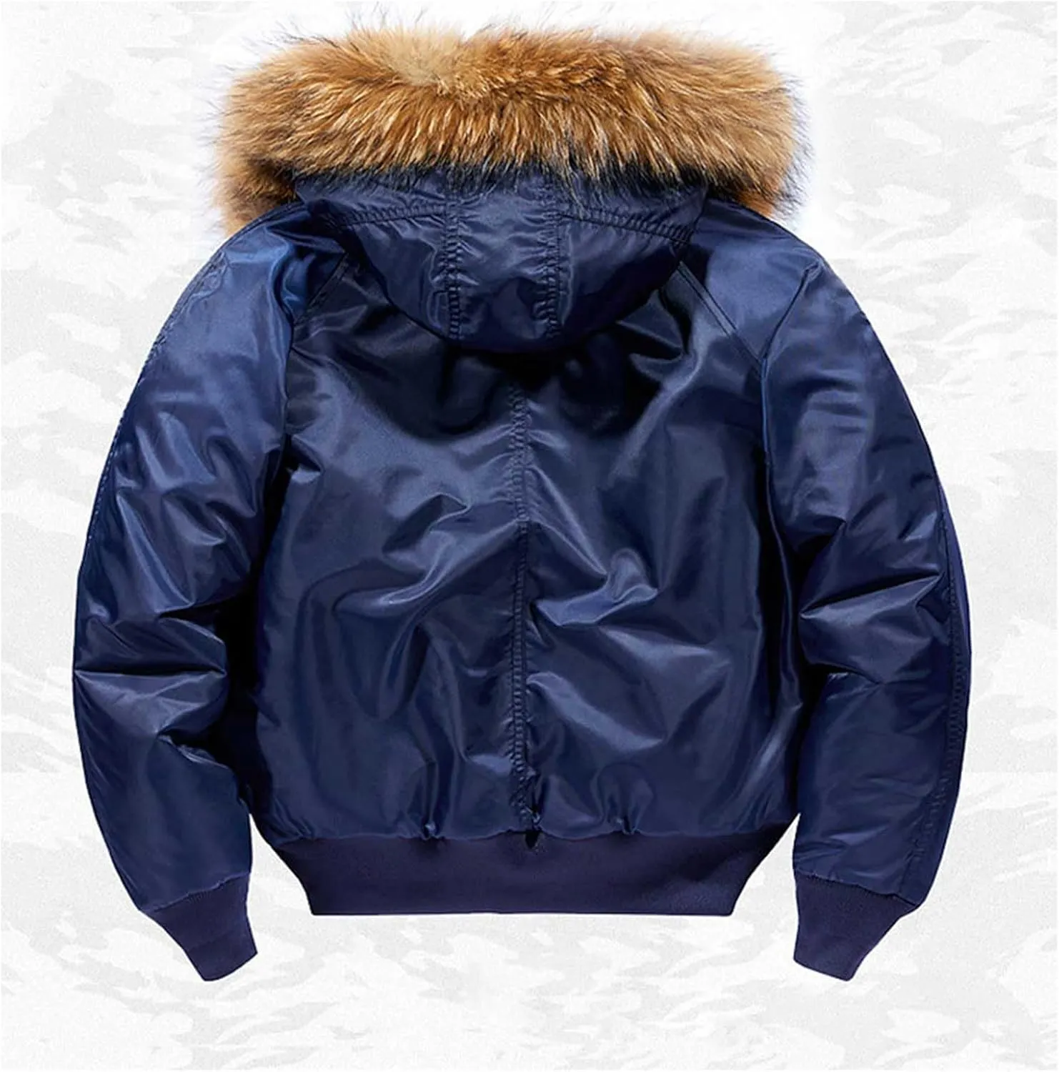 Mens Soft Lightweight Puffer Down Jackets Detachable Hood Water Resistant Winter Coat Hooded Insulated for Travel Ski