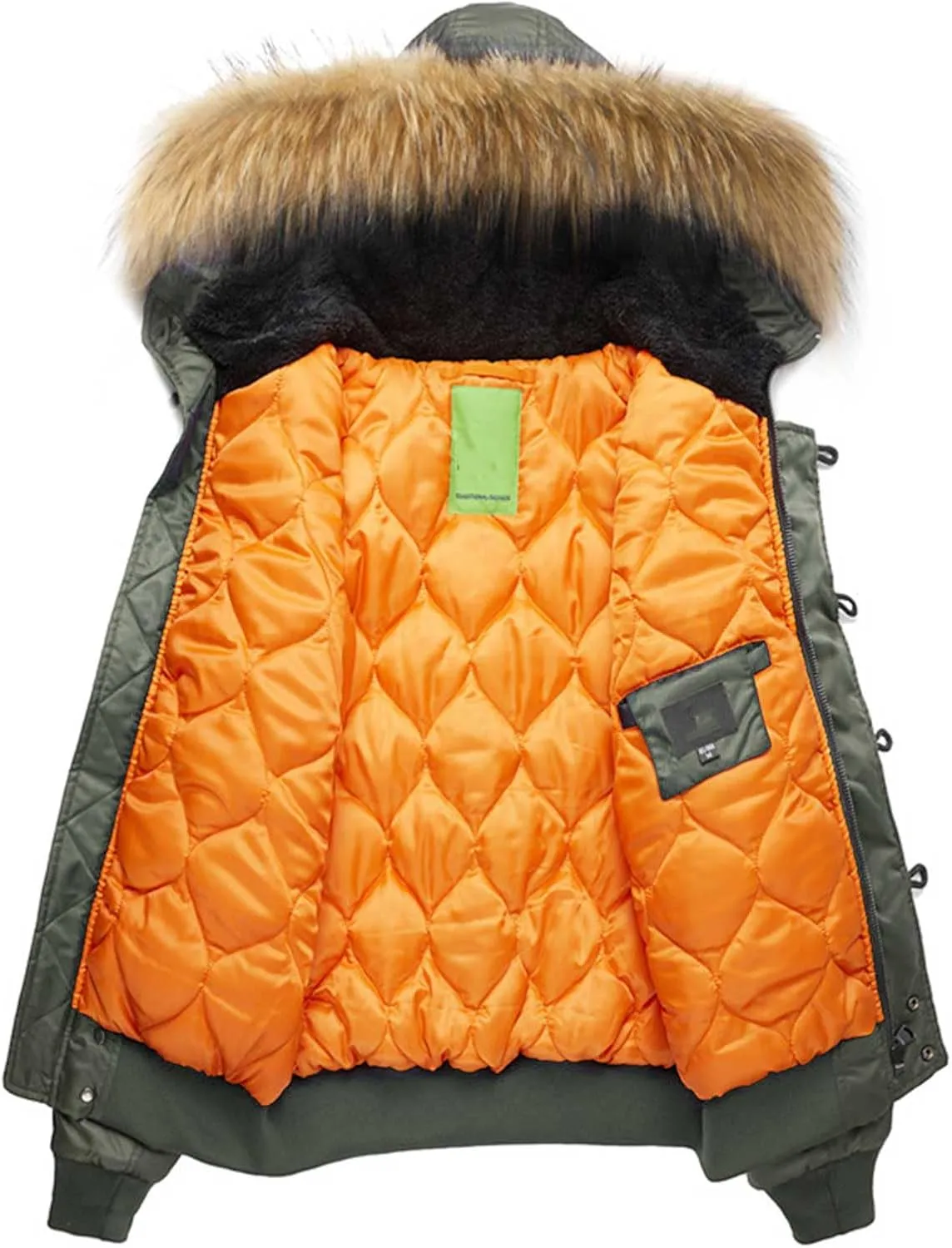 Mens Soft Lightweight Puffer Down Jackets Detachable Hood Water Resistant Winter Coat Hooded Insulated for Travel Ski