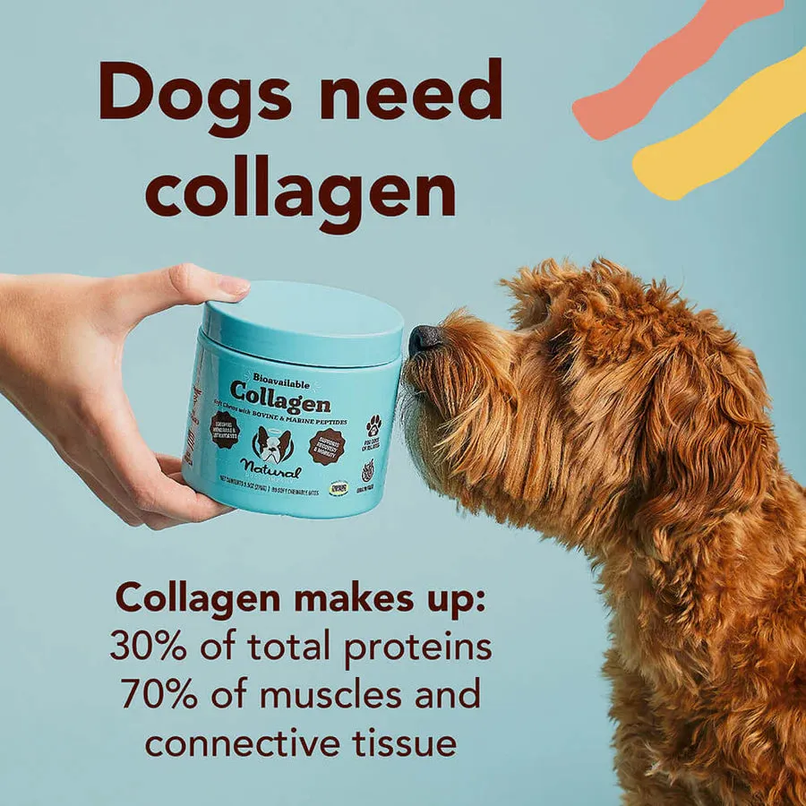 Natural Dog Company Collagen 90-Count, Dog Supplement