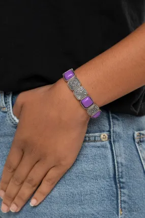 Paparazzi Bracelet ~ Trendy Tease - Purple