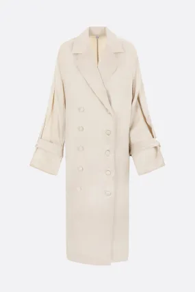 Satin Trench Dress