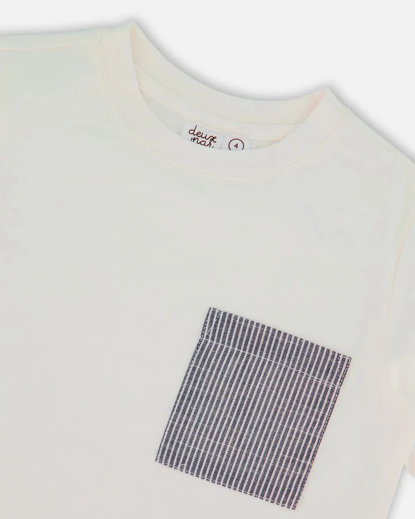 Short Sleeve Tee With Pocket White