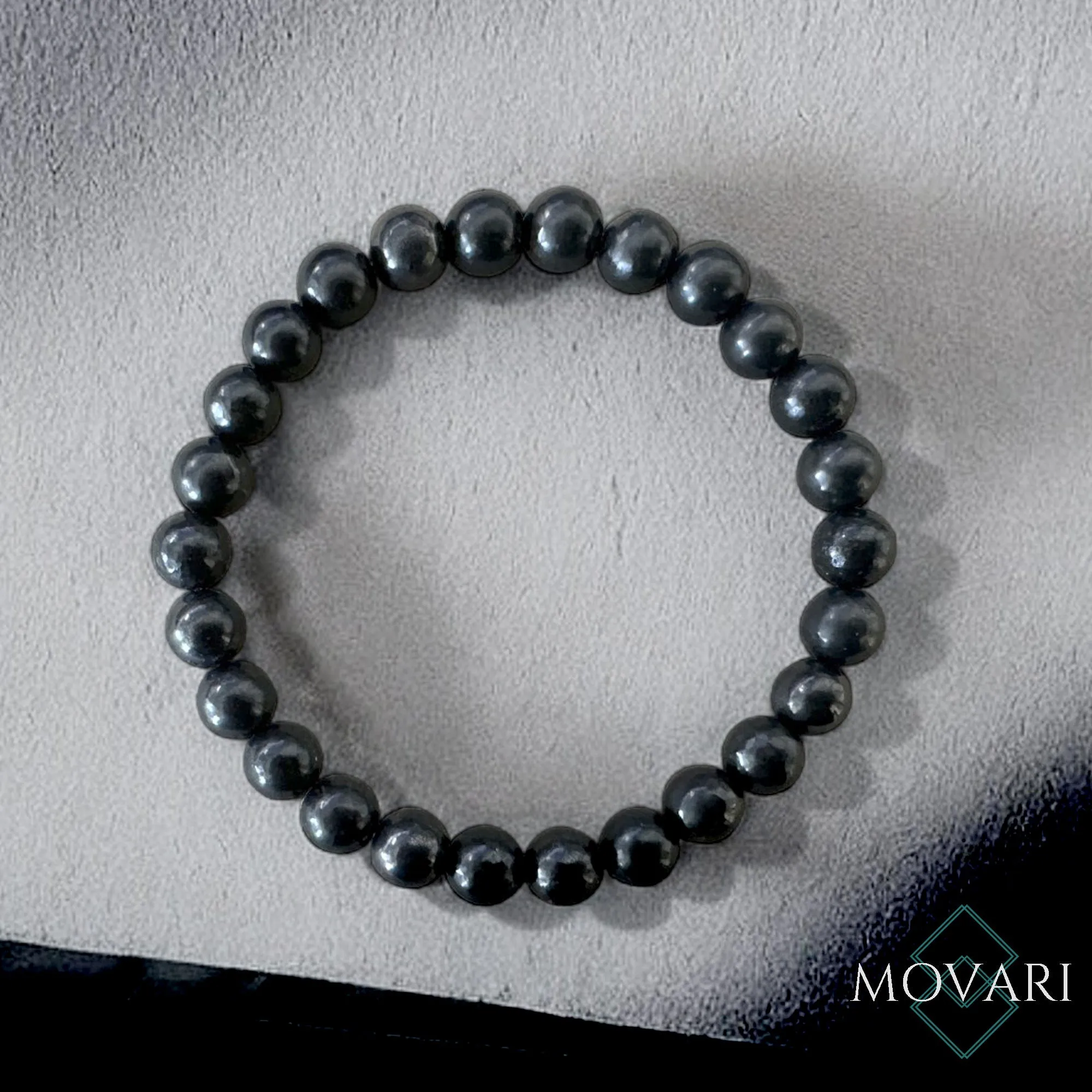 Shungite Bead Bracelet For Men EMF Protection Block Radiation & Negativity