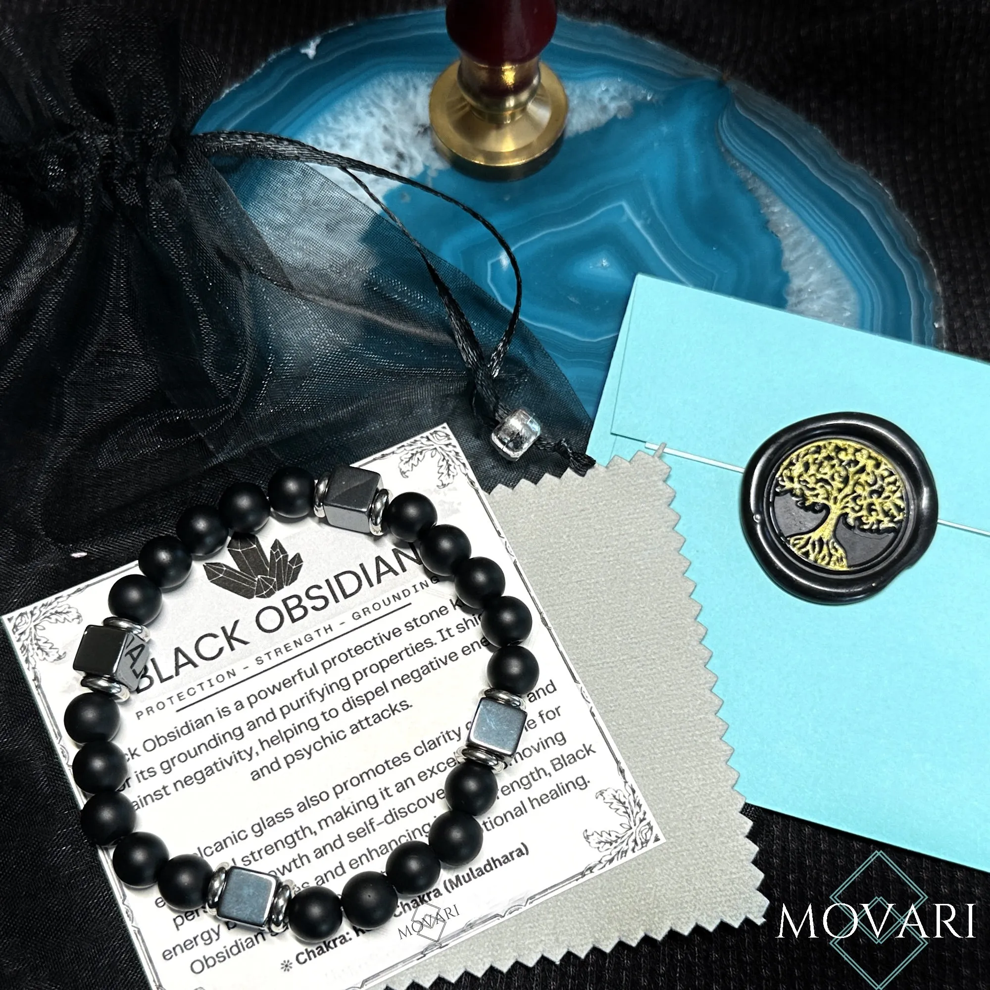 Shungite Bead Bracelet For Men EMF Protection Block Radiation & Negativity