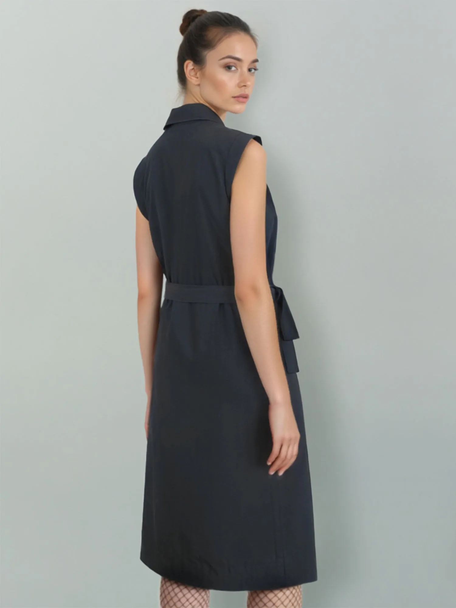 Sleeveless Trench Jacket