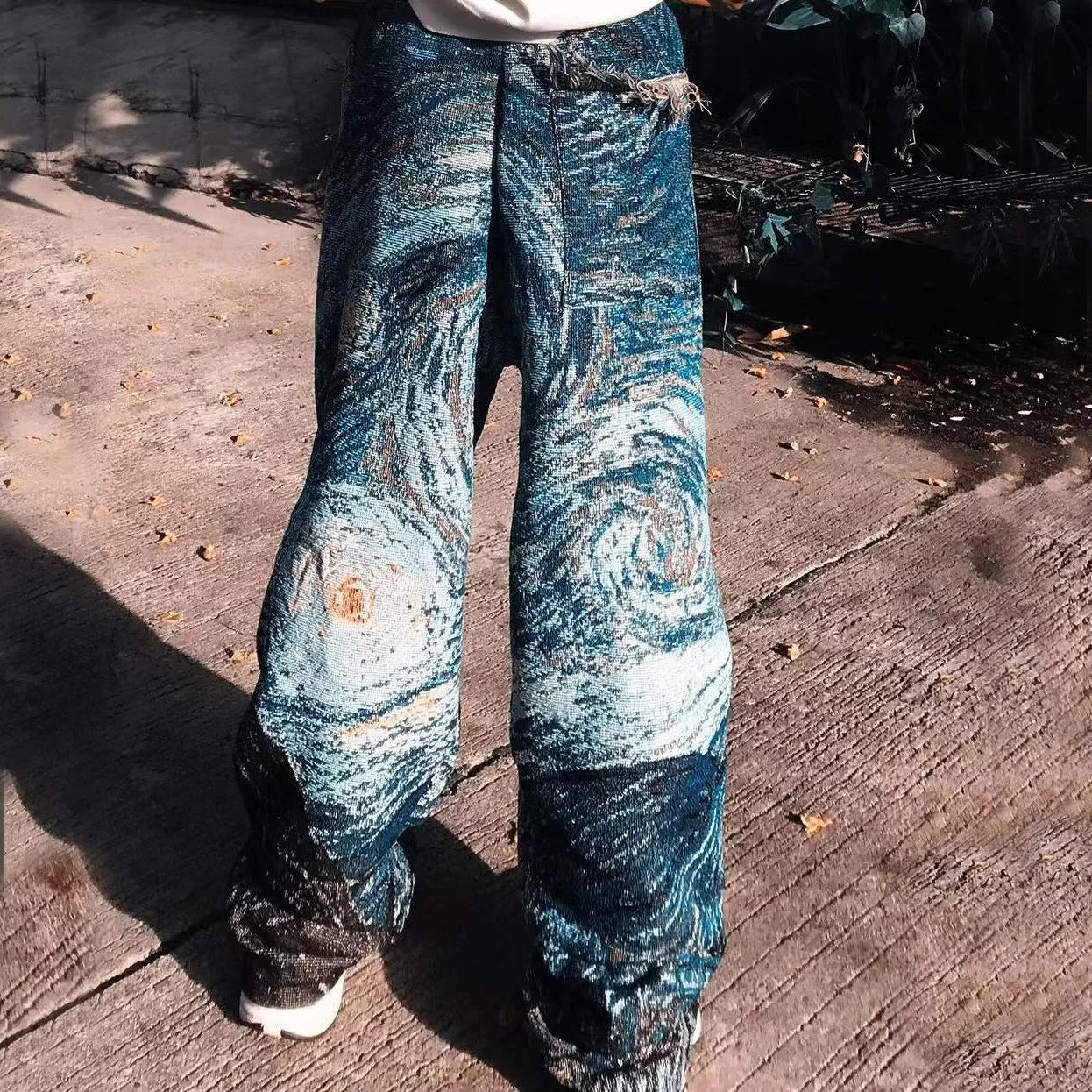 Starry sky casual street trousers
